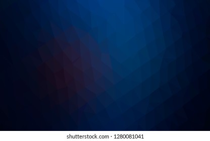 Dark BLUE vector abstract mosaic pattern. Shining colored illustration in a Brand new style. Brand new style for your business design.