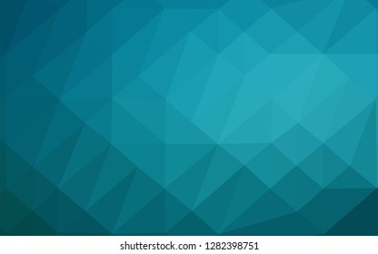 Dark BLUE vector abstract mosaic background. Colorful abstract illustration with gradient. Template for your brand book.