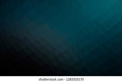 Dark BLUE vector abstract mosaic pattern. Colorful abstract illustration with gradient. Elegant pattern for a brand book.