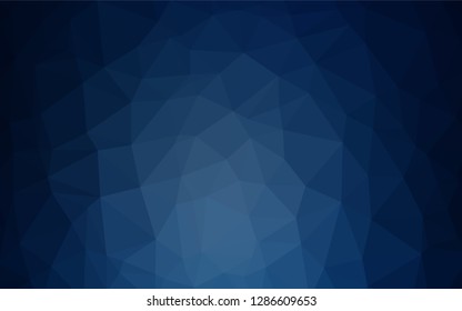 Dark BLUE vector abstract mosaic backdrop. Colorful illustration in abstract style with gradient. The completely new template can be used for your brand book.