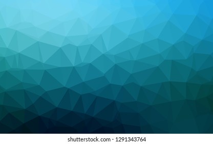 Dark BLUE vector abstract mosaic background. A vague abstract illustration with gradient. New texture for your design.