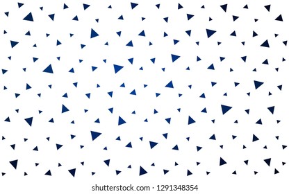 DARK BLUE vector  abstract mosaic backdrop. Creative illustration in halftone style with triangles. Template for cell phone's backgrounds.