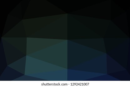 Dark BLUE vector abstract mosaic background. An elegant bright illustration with gradient. Brand new style for your business design.
