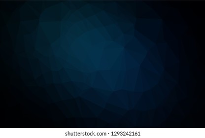 Dark BLUE vector abstract mosaic background. An elegant bright illustration with gradient. A completely new template for your business design.