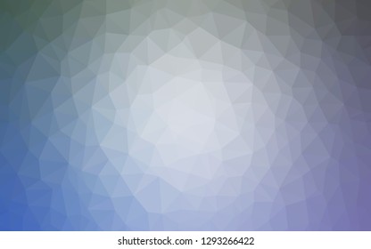 Dark Blue vector abstract mosaic background. Creative illustration in halftone style with triangles. Best triangular design for your business.
