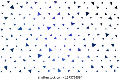DARK BLUE vector  abstract mosaic pattern. Triangular geometric sample with gradient.  Brand new style for your business design.