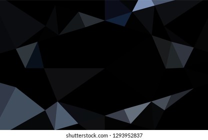 Dark BLUE vector abstract mosaic pattern. A completely new color illustration in a vague style. The elegant pattern can be used as part of a brand book.
