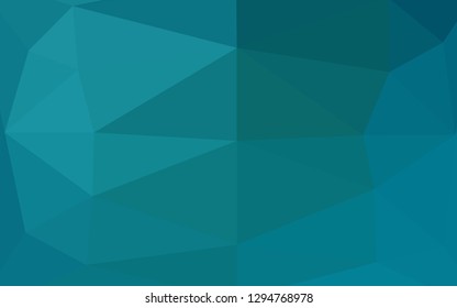 Dark BLUE vector abstract mosaic background. A completely new color illustration in a vague style. Completely new design for your business.