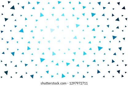DARK BLUE vector  abstract mosaic backdrop. Creative illustration in halftone style with triangles. Best triangular design for your business.