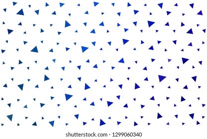 DARK BLUE vector  abstract mosaic backdrop. A sample with polygonal shapes. A completely new design for your leaflet.