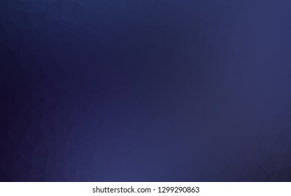 Dark BLUE vector abstract mosaic background. A completely new color illustration in a vague style. Brand new style for your business design.