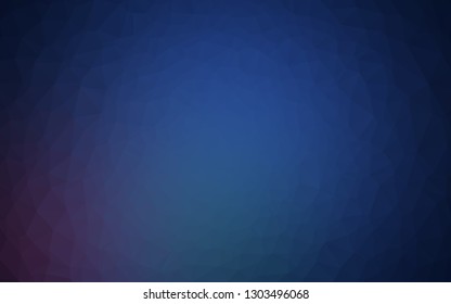 Dark BLUE vector abstract mosaic pattern. Brand new colorful illustration in with gradient. Completely new template for your business design.