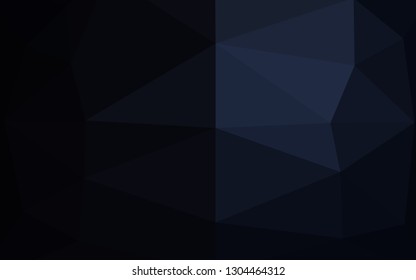 Dark BLUE vector abstract mosaic background. A vague abstract illustration with gradient. Polygonal design for your web site.