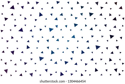 DARK BLUE vector  abstract mosaic backdrop. Geometric illustration in Origami style with gradient.  Brand new style for your business design.