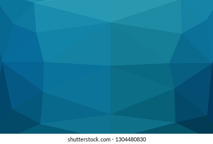 Dark BLUE vector abstract mosaic backdrop. An elegant bright illustration with gradient. Textured pattern for background.