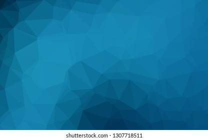 Dark BLUE vector abstract mosaic backdrop. Brand new colorful illustration in with gradient. New texture for your design.