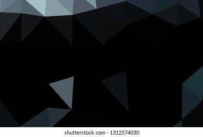 Dark BLUE vector abstract mosaic pattern. Colorful abstract illustration with gradient. Template for a cell phone background.