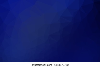 Dark BLUE vector abstract mosaic pattern. Colorful illustration in abstract style with gradient. Brand new style for your business design.
