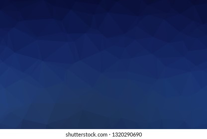 Dark BLUE vector abstract mosaic backdrop. Brand new colorful illustration in with gradient. Completely new template for your business design.