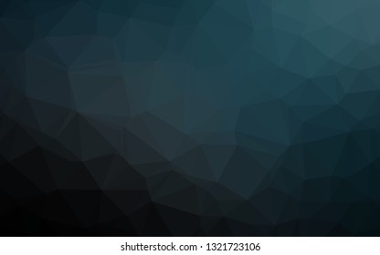 Dark BLUE vector abstract mosaic background. Glitter abstract illustration with an elegant design. Completely new template for your business design.