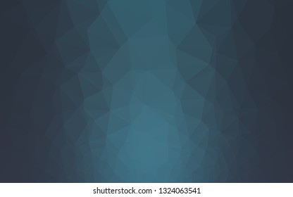 Dark BLUE vector abstract mosaic pattern. Colorful abstract illustration with gradient. Polygonal design for your web site.