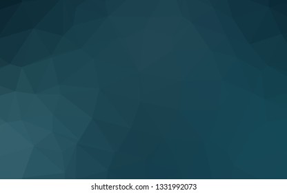 Dark BLUE vector abstract mosaic background. Shining illustration, which consist of triangles. Template for your brand book.