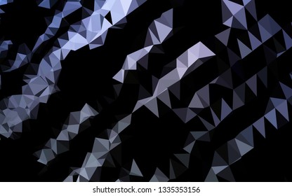 Dark BLUE vector abstract mosaic background. A completely new color illustration in a vague style. Textured pattern for background.