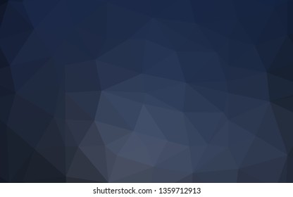 Dark BLUE vector abstract mosaic pattern. Colorful abstract illustration with gradient. Textured pattern for background.