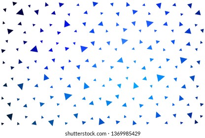 DARK BLUE vector  abstract mosaic background. Elegant bright polygonal illustration with gradient. Brand new design for your business.