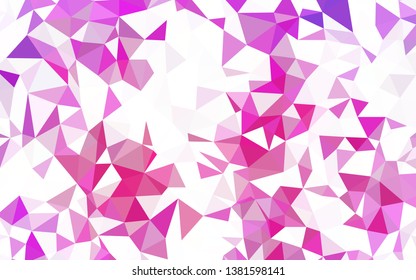 Dark BLUE vector abstract mosaic background. Geometric illustration in Origami style with gradient.  A new texture for your web site.