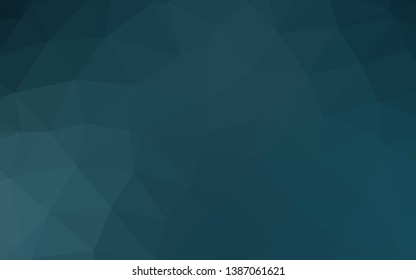 Dark BLUE vector abstract mosaic pattern. Colorful illustration in abstract style with gradient. Brand new design for your business.