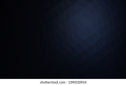 Dark BLUE vector abstract mosaic pattern. Colorful abstract illustration with gradient. Completely new template for your business design.