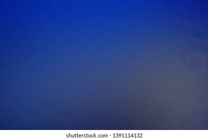 Dark BLUE vector abstract mosaic backdrop. Brand new colorful illustration in with gradient. Polygonal design for your web site.