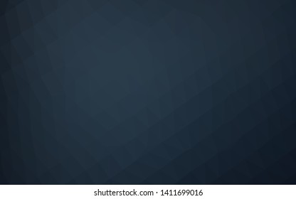Dark BLUE vector abstract mosaic pattern. Modern geometrical abstract illustration with gradient. New texture for your design.