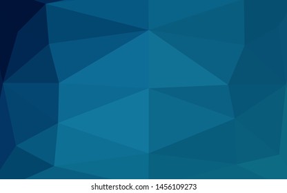 Dark BLUE vector abstract mosaic backdrop. Brand new colorful illustration in with gradient. Completely new template for your business design.