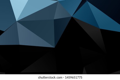 Dark BLUE vector abstract mosaic pattern. Brand new colorful illustration in with gradient. Brand new design for your business.