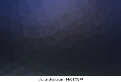 Dark BLUE vector abstract mosaic background. A completely new color illustration in a vague style. Brand new design for your business.