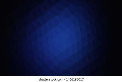 Dark BLUE vector abstract mosaic pattern. An elegant bright illustration with gradient. Completely new template for your business design.