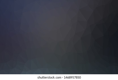 Dark BLUE vector abstract mosaic pattern. A sample with polygonal shapes. Completely new template for your business design.
