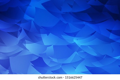 Dark BLUE vector abstract mosaic background. Glitter abstract illustration with an elegant triangles. New template for your brand book.