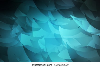 Dark BLUE vector abstract mosaic backdrop. Colorful illustration in abstract style with triangles. New template for your brand book.