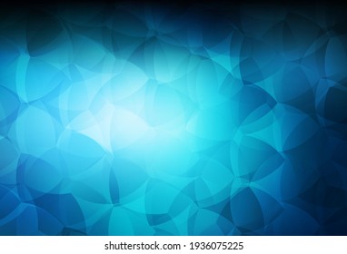 Dark BLUE vector abstract mosaic backdrop. Polygonal abstract illustration with gradient. Brand new style for your business design.