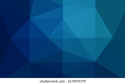 Patrón de mosaico abstracto del vector azul oscuro. Ilustración abstracta vaga con gradiente. Plantilla completamente nueva para el diseño de su negocio.