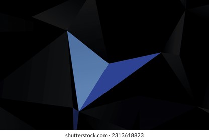Dark BLUE vector abstract mosaic background. A sample with polygonal shapes. Brand new style for your business design.