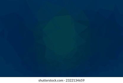 Dunkler BLAU, abstrakter Mosaikhintergrund, Vektorgrafik. Eine elegante, helle Illustration mit Farbverlauf. Neuer Stil für Ihr Business-Design.