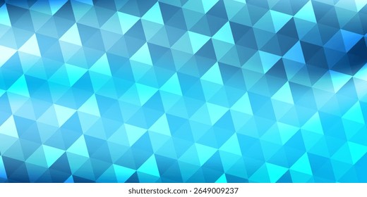 Dark BLUE vector abstract mosaic pattern. Colorful abstract illustration with triangles. Brand new style for your business design.