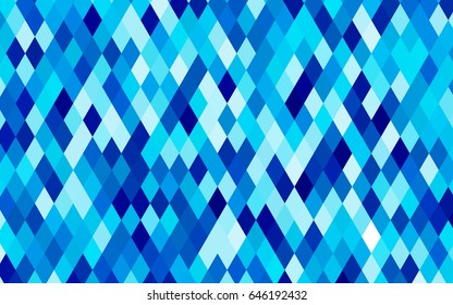 Dark BLUE vector abstract mosaic background. Glitter abstract illustration with an elegant design. Triangular pattern for your business design.