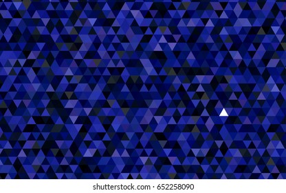 Dark BLUE vector abstract mosaic pattern. Modern geometrical abstract illustration with gradient. The best triangular design for your business.