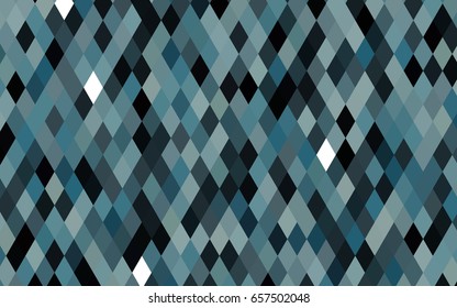 Dark BLUE vector abstract mosaic template. Shining illustration, which consist of triangles. A new texture for your design.