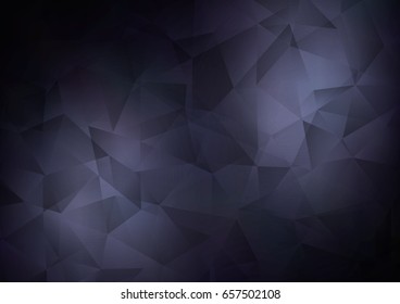 Dark BLUE vector abstract mosaic template. Creative illustration in halftone style with gradient. Brand-new design for your business.